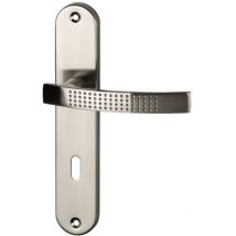 Alpertec - Ensemble poignées isola nickel mat clé 195mm