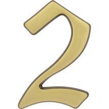 Hausnummer 2 Bronze Hausnummern Hausnummerschild - Alpertec