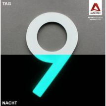 Ouvre&deco - Alpertec Hausnummer 9 Selbstklebend Nachtleuchtend Hausnummern Hausnummerschild