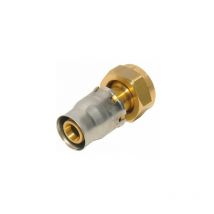 Alpex Plus Übergang flachdichtend ms mit Überwurfmutter 1/2'' x 16 Steckfitting ms 87316672