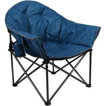 Alpha Camp - Chaise de Camping Surdimensionnée Chaise Portable Pliante Chaise de Camping Surdimensionnée Chaise Portable Pliante Structure en Acier