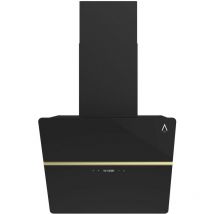 Campana decorativa gea elite pro apertura Motorizada, Cristal Negro, 650 m3, Tira Led Alta Gama - Alpha