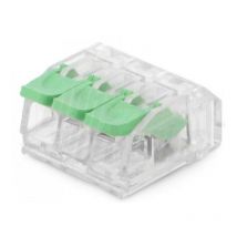 Alpha electronic 1-pole 3-terminal quick connector 4mmq cable 10 pieces -542-63-01