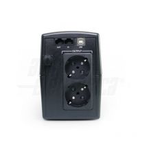Alpha Elettronica - Alpha electronic 600va compact ups con batería integrada y 2 tomas schuko - kups0600