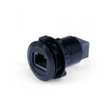 Alpha electronic toma de paso cat 5e rj45 22mm negro 94-951np