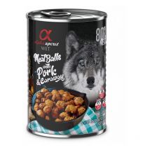 Alpha Spirit - Albóndigas Cerdo Alcaravea Alimentación Húmeda para Perros - 12x400gr