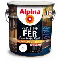 Alpina - Peinture Fer 2.5 litres blanc