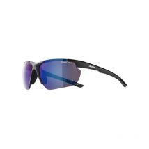 Lunettes de vélo Alpina defey hr couleur noir Verre bleu miroir Cat.3