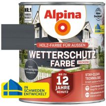 Wetterschutzfarbe 2,5 l anthrazitgrau Wetterschutzfarbe - Alpina