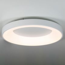 Alpinaluz - Plafón led Lámpara Techo Pared de Diseño 40W Circular Metal Blanco Ø50 cm 3000K-4000K-6000K Seleccionable 5000lm cri 85 No Parpadeo