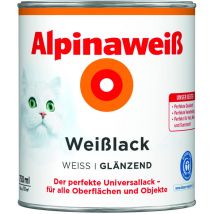 Weiß Weisslack glänzend 0,75 Ltr. Universallack - Alpina