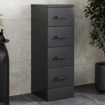 Black 4 Drawer Storage Unit 250 x 300mm - Alpine