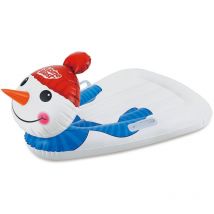 Aufblasbarer Schlitten Schneemann Kinderschlitten Weiß 120x84x55 cm - Alpine Blast