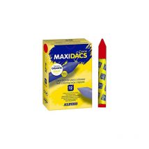 Set 12 maxidacs crayons de couleur rouge - Alpino