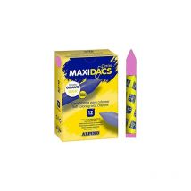 Set de 12 crayons de cire rose maxidacs - Alpino