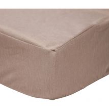 Alèse 2 en 1 bébé en jersey de coton taupe 70x140