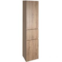 Aqualine - altair Vanity Unité 40x184x31cm, droite, emporio de chêne
