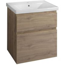 Aqualine - altair Vanity Unité 61,5x72,5x45cm, empereur chêne