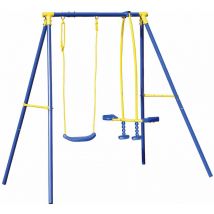 Ranieri - Altalena da Giardino 3 Posti con Cavallina 187x142x182 cm