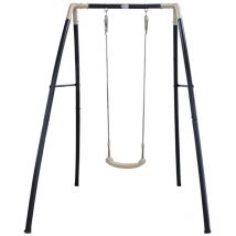 Altalena in Metallo con 1 Seggiolino Gioco da Bambino per Giardino