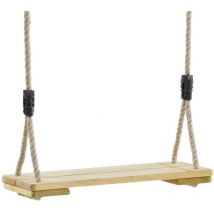 KBT - Altalena in pino trattato con corde di canapa sintetica 44x17,5cm