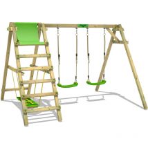 Altalena Fatmoose JollyJade Wave xxl Altalena con tavola da surf - verde mela