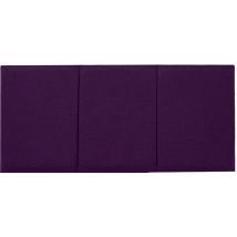 Serene Living - Alton Turin Linen 4ft6 Double 20' Headboard - Purple