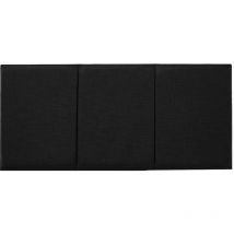 Alton Turin Linen 4ft Small Double 20' Headboard - Black