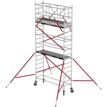 Altrex Fahrgerüst Rs Tower 51 Aluminium Mit Holz-plattform 6,20m Ah Schmal 0,75x1,85m