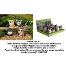 Altuna jardin gato decorativo resina surtido 16 cm 1020230po