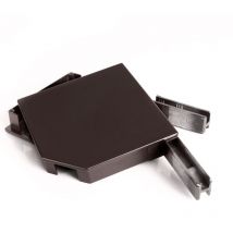 Alu Blendkappen - 45 Grad - 165 mm - Braun ral 8019