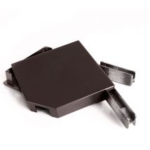 Alu Blendkappen - 45 Grad - 137 mm - Braun ral 8019