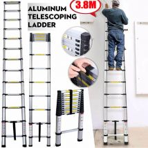 Alu échelle télescopique échelle multifonctionnelle échelle pliante échelle de type barre échelle escamotable 3.8M 12.5FT