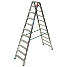 Doppelleiter 2x10 Stufen - Maximale Arbeitshöhe 4.23m - D9