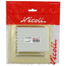 Nicoll – Alu gold eloxiert ohne Fliegengitter – quadratisch 15x15 – 1L1515D