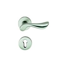 Maniglia Porta Interna in Alluminio Naturale – 5354679464 – Design Elegante e Funzionale – 12mm Rosetta, 8mm Quadrato, 39-58mm Interasse