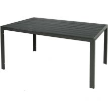 Alu Non-Wood Gartentisch anthrazit/grau 150x90x74cm-D691885