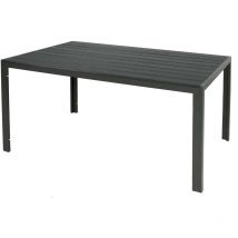 Alu Non-Wood Gartentisch anthrazit/grau 180x90x74cm-D691854
