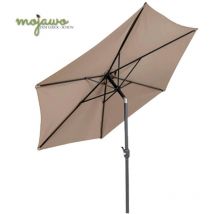 Mojawo - Alu Sonnenschirm Ø3m mit Knick Beige-MMC2100BE