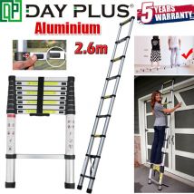 Dayplus - Alu Teleskopleiter Höhen Telescopic Ladder 150kg Stabil Echelles professionnelles 8.5ft