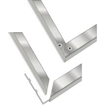 Alurahmen (Alu-Winkelrahmen) passend zu Bürstenprofilmatte 600x425 mm Aluminium