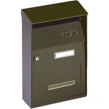 Briefkasten Serie Effe Cm 22 x 11 x h 32,5 Vern.Verde Alubox