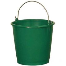Seau rural gradué 10L vert – Aluminium et plastique – Volume, Longueur, Hauteur, Largeur, Matières