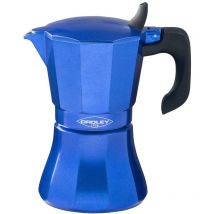 Petra Blue 9-Tassen-Kaffeemaschine aus Aluminium
