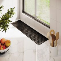 Aluminium Stegblech 150mm x 300mm Braun eloxiert C4 Lüftungsgitter Heizungsdeckel - Braun