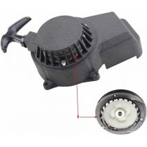 Erhope - Aluminium-Starter-Starterpedale und -Teile, schwarze Easy-Pull-Niete, Ersatz für 47 cc, 49 cc, 2-Takt-Schaltschnalle, Pocket Bike, Dirt Bike