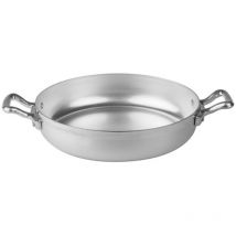 Agnelli Aluminiumtegame Ø 32 cm – 2 Griffe – Gute Wärmeverteilung – Vielseitig für Saucen, Schmorgerichte, Beilagen