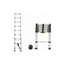 Day Plus - Aluminium Telescopic Ladder Extension Extend - Portable Foldable (2.6M)