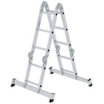 Leiter Vielzweckleiter nivello Alu 4-teilig Sprossen 2x2+2x3 031310 - Günzburger