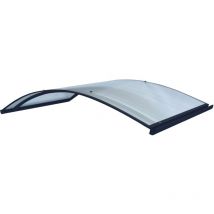 Meistro Kodas - Aluminiumrahmen-vordach Rodeo R-150 Ral 7016 Gewölbt Mit Polycarbonatbeschichtung